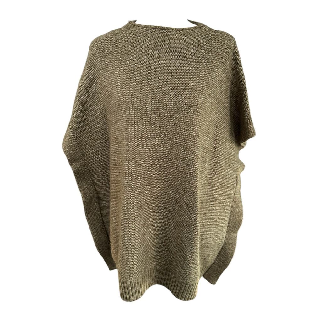 Universal Threads One Size Green Brown White Blanket Sweater